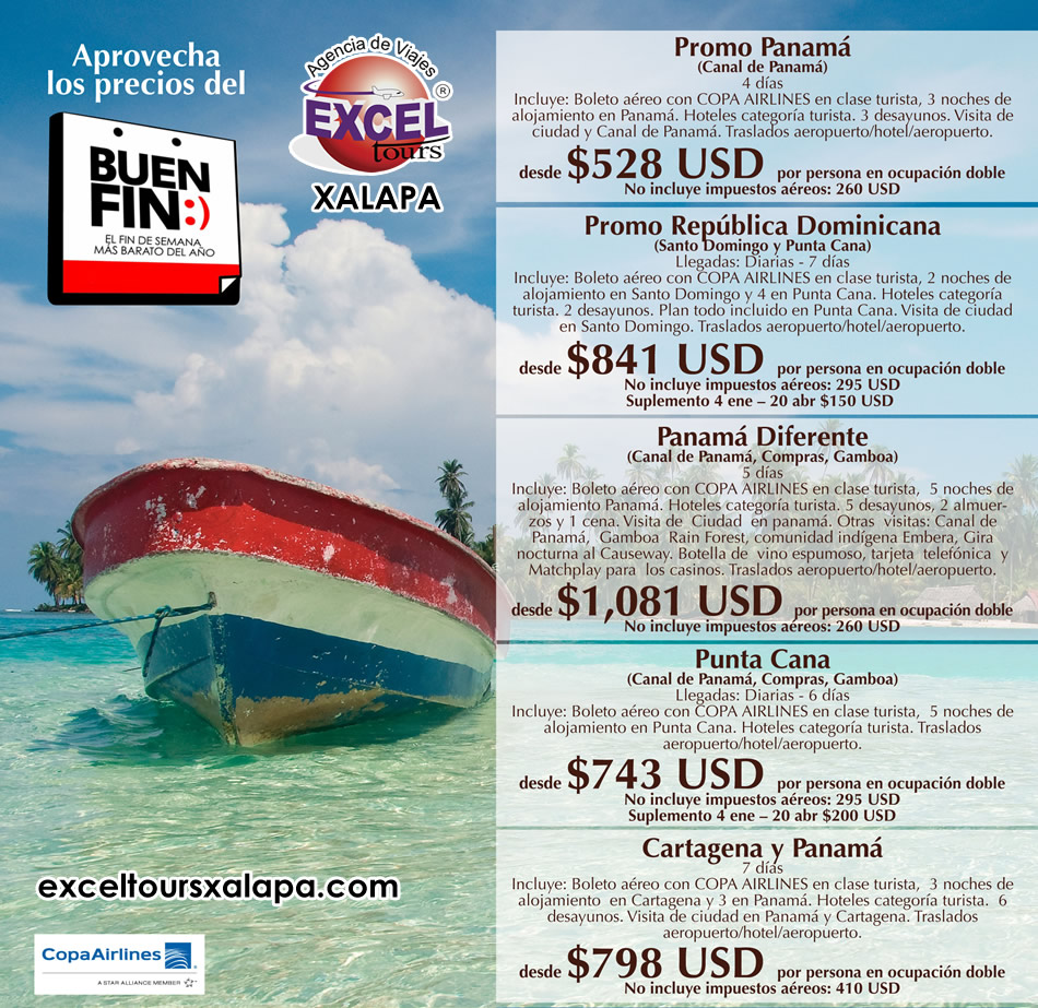 Aprovecha las promociones del Buen Fin y viaja a Centroamérica a un superprecio Agencia de