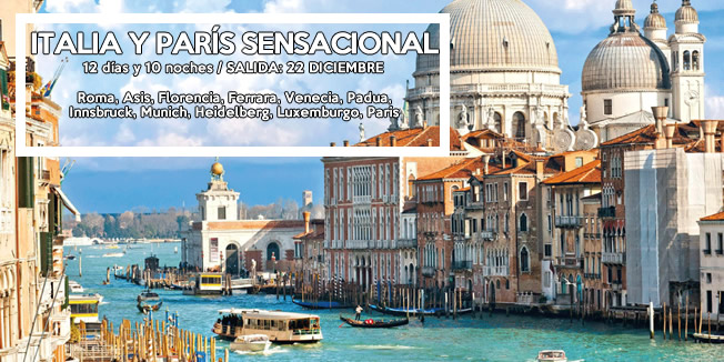 Italia y Paris sensacional Invierno