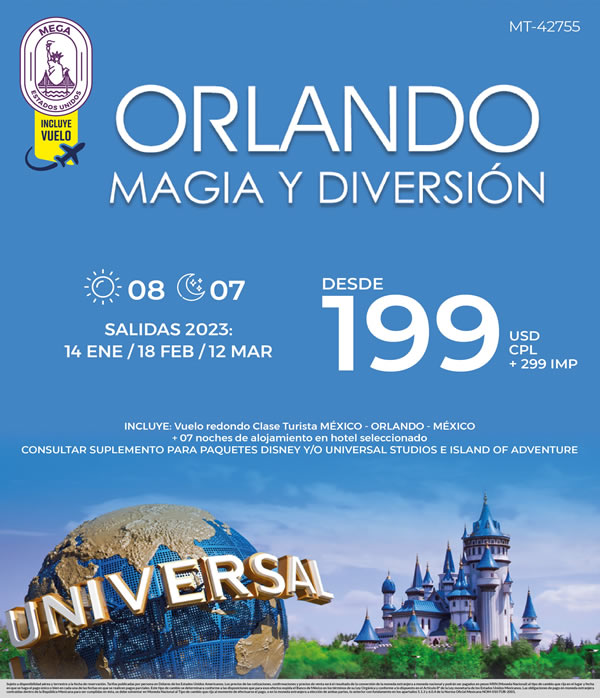 ¡Reserva tus VACACIONES 2023 a ORLANDO! Excel Tours Xalapa